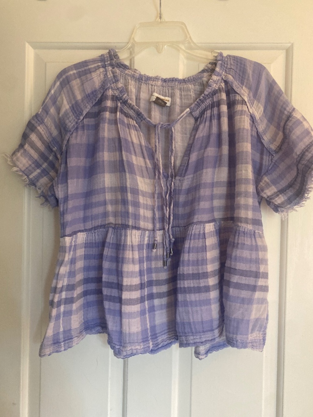 Anthropologie Pilcro brand plaid top